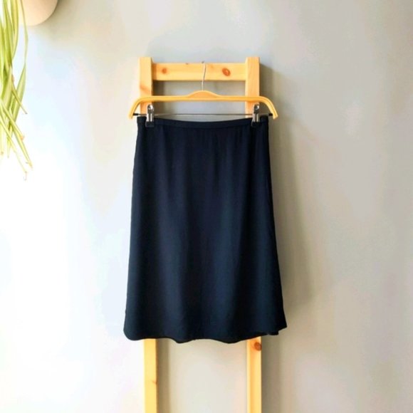 Madewell Uptown Slip Skirt Black 24-30 inch waist - Picture 2 of 3